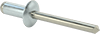 Zinc-Plated Blind Rivets, Domed Head, 3/16" Diameter, for 0.126"- 0.25" Material Thickness,