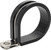 Vibration-Damping Loop Clamp, 304 Stainless Steel with EPDM Rubber Cushion, 1-1/2" ID