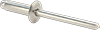 18-8 Stainless Steel Blind Rivets, Domed Head, 5/32" Diameter, for 0.188"-0.25" Material Thickness,