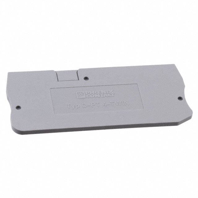 CONN TERM BLK END PLATE GRAY