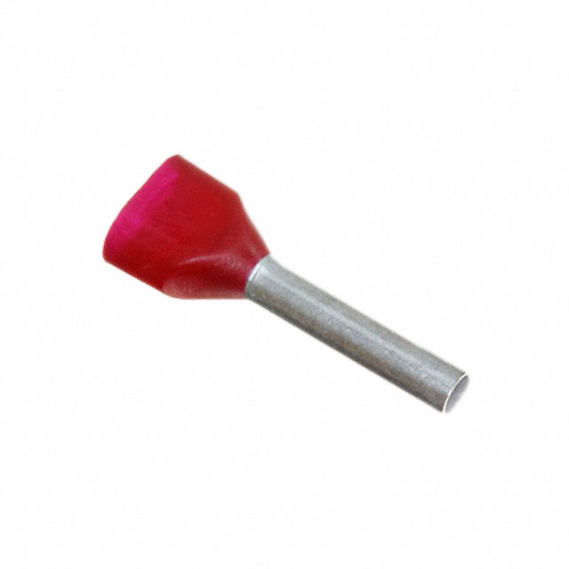Red WIRE END FERRULE. 1.0 MM2 TWIN. 8 MM. H1.0/15D RD