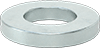 [E01-000062] Zinc-Plated Steel Washer for M6 Screw Size, 6.4 mm ID, 12 mm OD