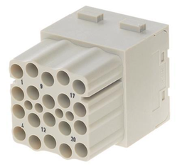 [E01-000033] Heavy Duty Power Connectors Heavy Duty Power Connectors MOD FOR FEMALE CON EEE MOD 20 CRIMP CON