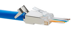 [E01-000155] Cat6/6A Pass Through RJ45 Connectors Shielded