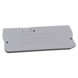 [E01-000169] CONN TERM BLK END PLATE GRAY