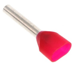 [E01-000210] Wago  Red Wire Ferrule Connector DIN Two x 18 AWG (1.00mm²) Two Wire /   TWIN FERRULE; SLEEVE FOR 2 X 1 M